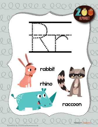 Letter R Animals | Printable Poster 