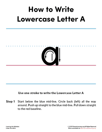 lowercase a