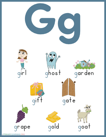 Things That Begin With The Letter G | PrimaryLearning.org