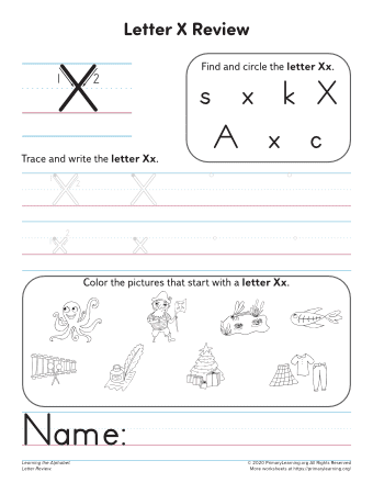 things that begin with the letter x primarylearning org