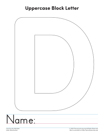 letter d template