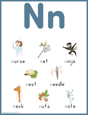 Things That Begin With The Letter N | Primarylearning.Org
