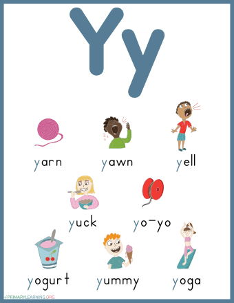 Things That Begin With The Letter Y | PrimaryLearning.Org