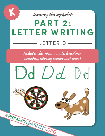 tracing lowercase letter d