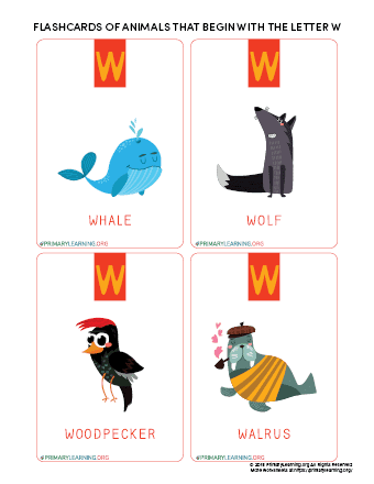 animals that start with the letter w