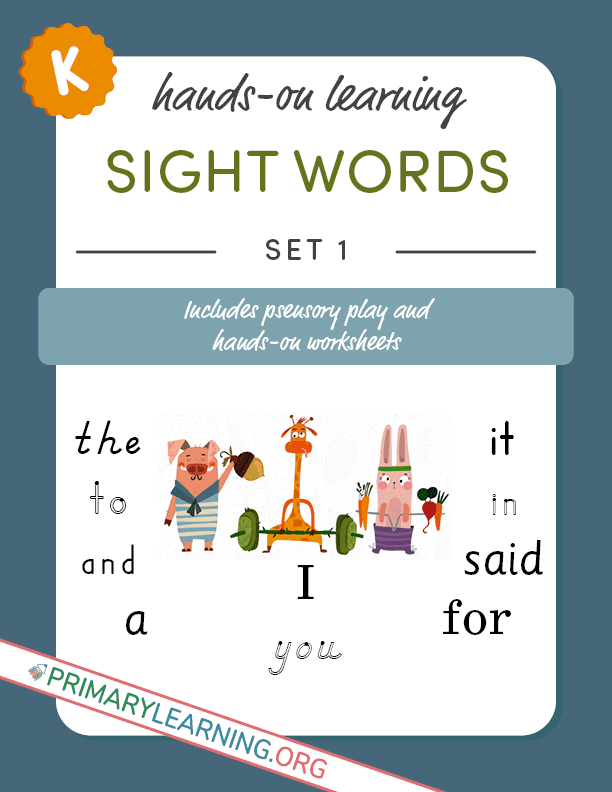 to sight word worksheet