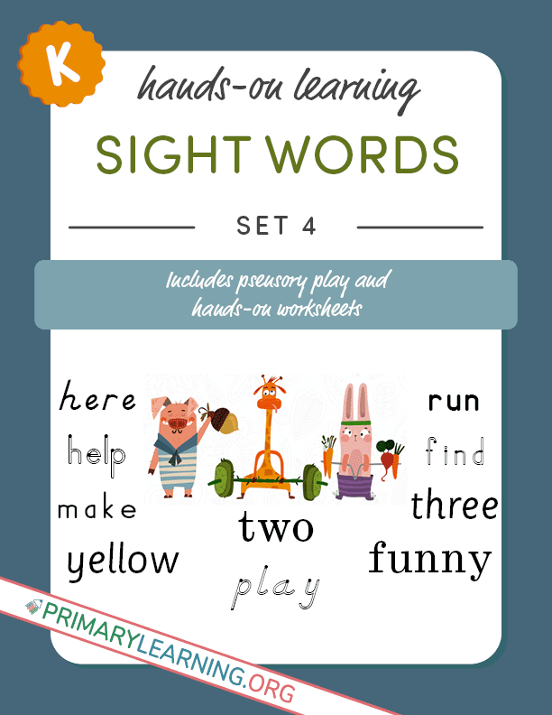 yellow sight word worksheet
