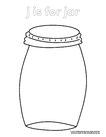 mason jar coloring pages