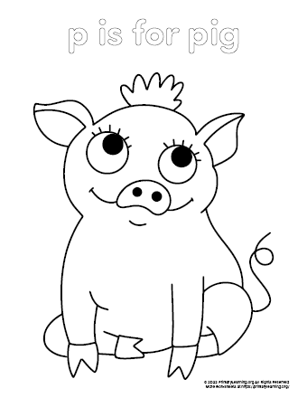 pig coloring pages images