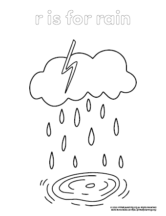 spirit and rain coloring pages