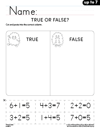 simple addition worksheets for kindergarten
