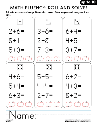 math addition for kindergarten