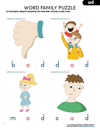 ad family words with pictures