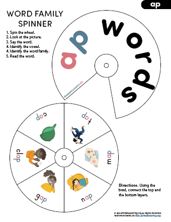 ap family word wheel