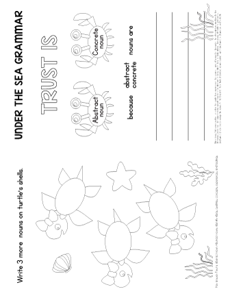 abstract nouns worksheet for grade 3
