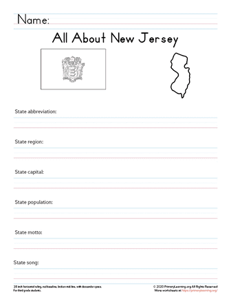 new jersey facts worksheet