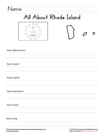 rhode island facts worksheet