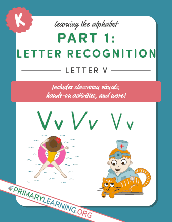 reading letter v
