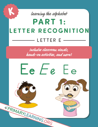 learning the letter e