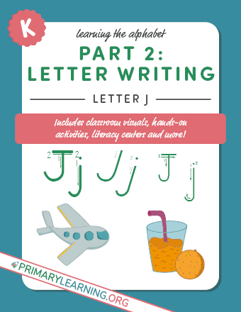tracing uppercase letter j