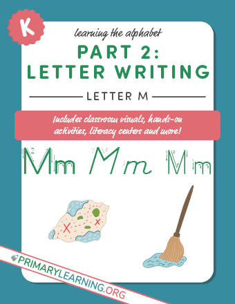 tracing uppercase letter m