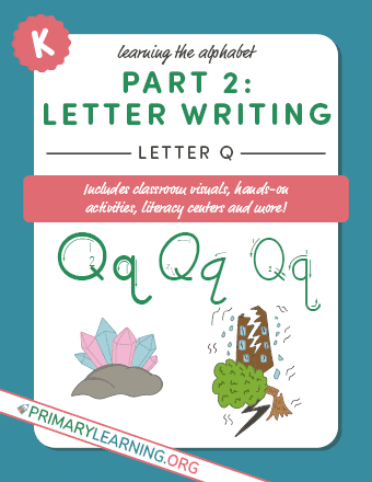 tracing letter q