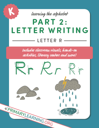 letter r handwriting practice