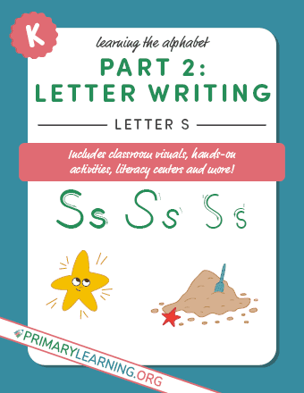 writing letter s