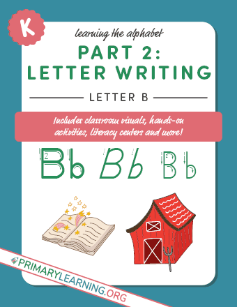 writing letter b printable