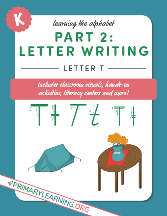 letter t printable book
