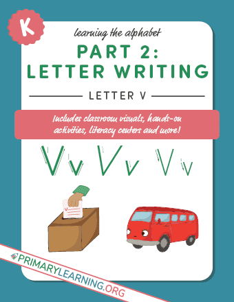 letter v handwriting practice