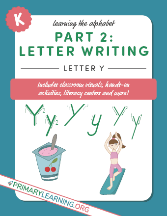 letter y handwriting practice