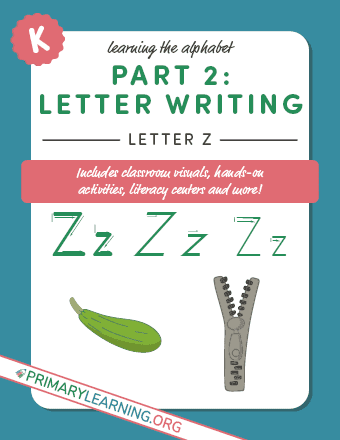 tracing uppercase letter z