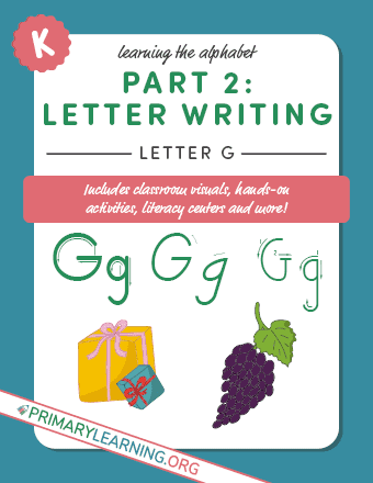 letter g handwriting practice