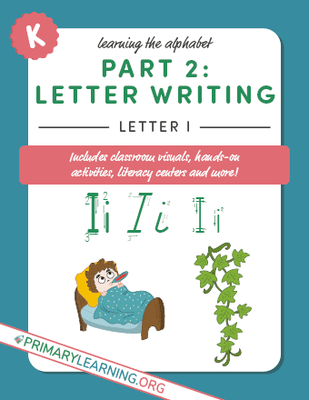 letter i handwriting practice