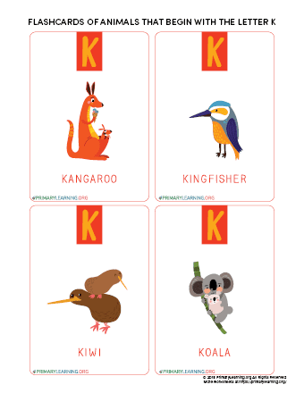 animals that begin with the letter k