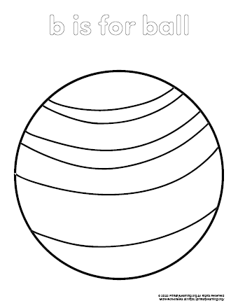 ball coloring page