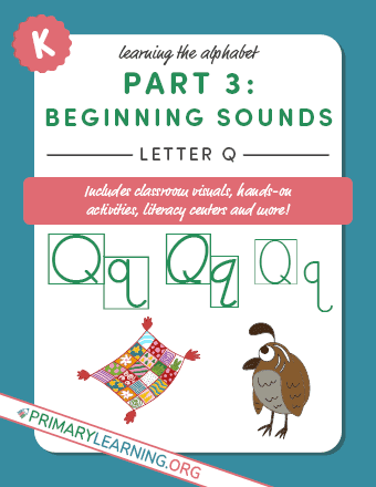 beginning sounds letter q