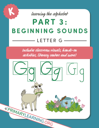 beginning sounds letter g