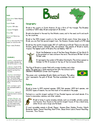 brazil facts for kids