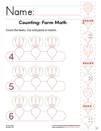 counting writing practice