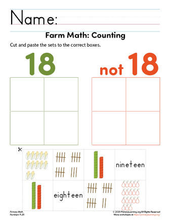 counting math activities for kindergarten