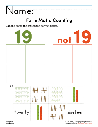 counting numbers activities for kindergarten