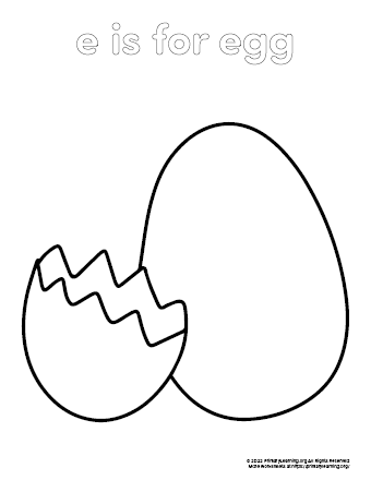 egg coloring page