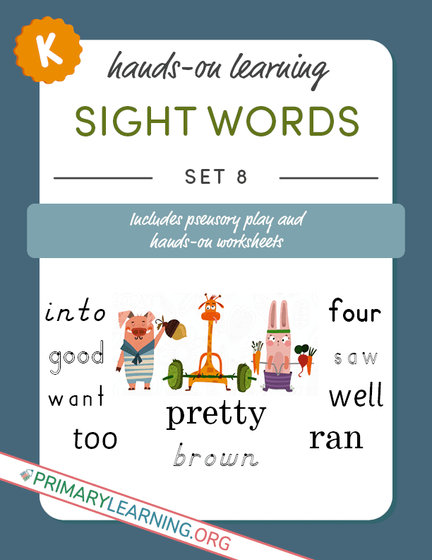 spelling words for kindergarten students