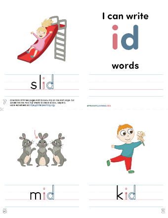 id word family mini book