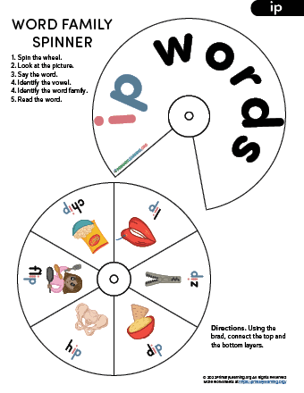 ip family word wheel