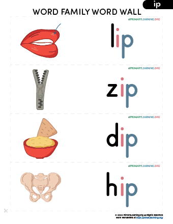 ip word family words