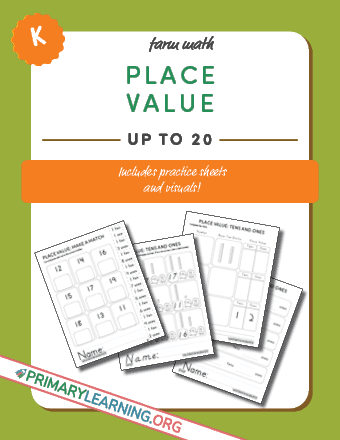 place value cut and paste kindergarten