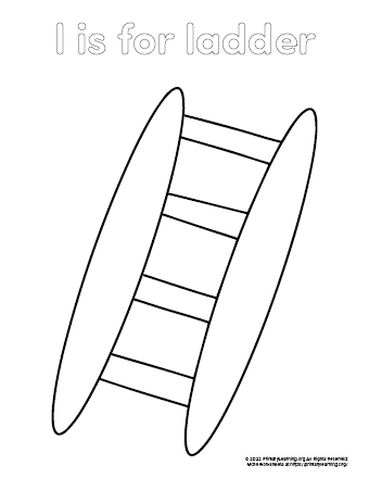 ladder coloring page